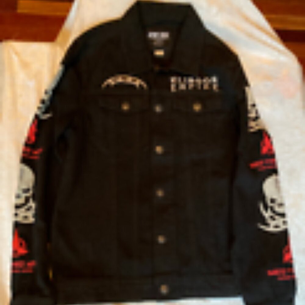 NWOT Star Trek Klingon Empire black denim jacket Size S - Picture 3 of 7